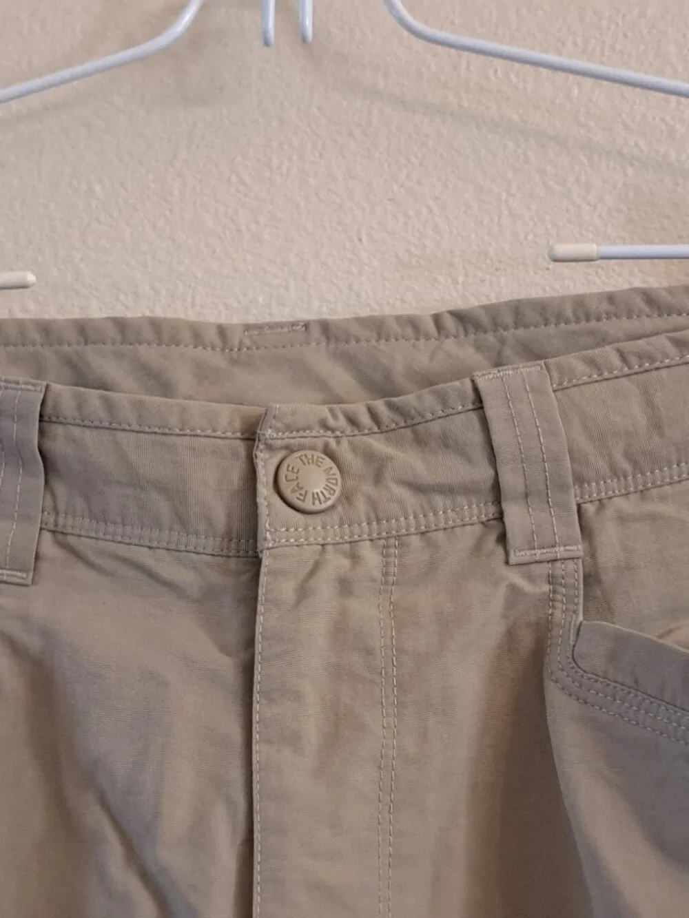 North Face Trail Utility  Hiking Outdoor Pants Size 34x28 Khaki travel gorpcore